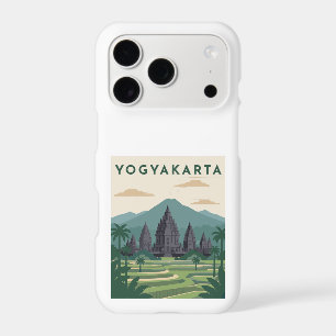 Yogyakarta Indonesia Travel Poster iPhone 17 Pro Case