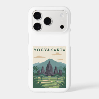 Yogyakarta Indonesia Travel Poster iPhone 17 Pro Case