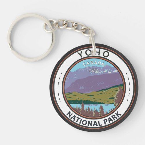 Yoho National Park Canada Badge Keychain