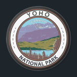 Yoho National Park Canada Badge Magnet<br><div class="desc">Yoho National Park vector art design. The Park is in the Rocky Mountains,  in eastern British Columbia,  Canada. Waterfalls include Wapta Falls,  on the Kicking Horse River,  and towering Takakkaw.</div>