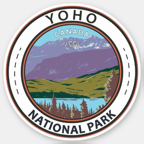 Yoho National Park Canada Badge Sticker