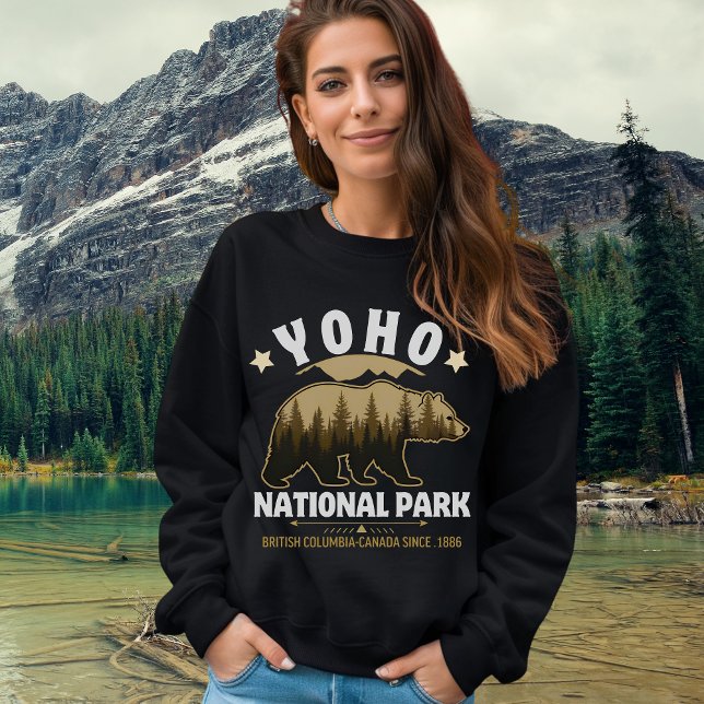 Yoho National Park Canada – Bear & Forest Landscap Sweatshirt (Creator Uploaded)