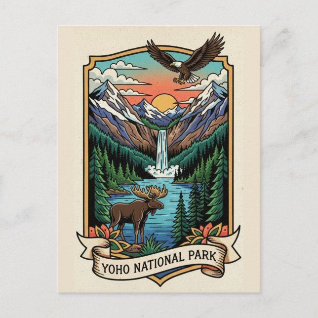 Yoho National Park Canada Postcard (Front)