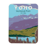 Yoho National Park Canada Travel Art Vintage