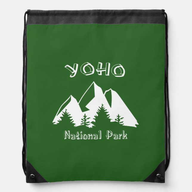 Yoho National Park Drawstring Bag (Front)