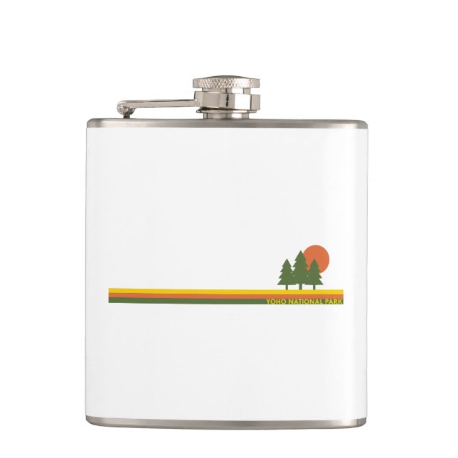 Yoho National Park Pine Trees Sun Flask (Front)