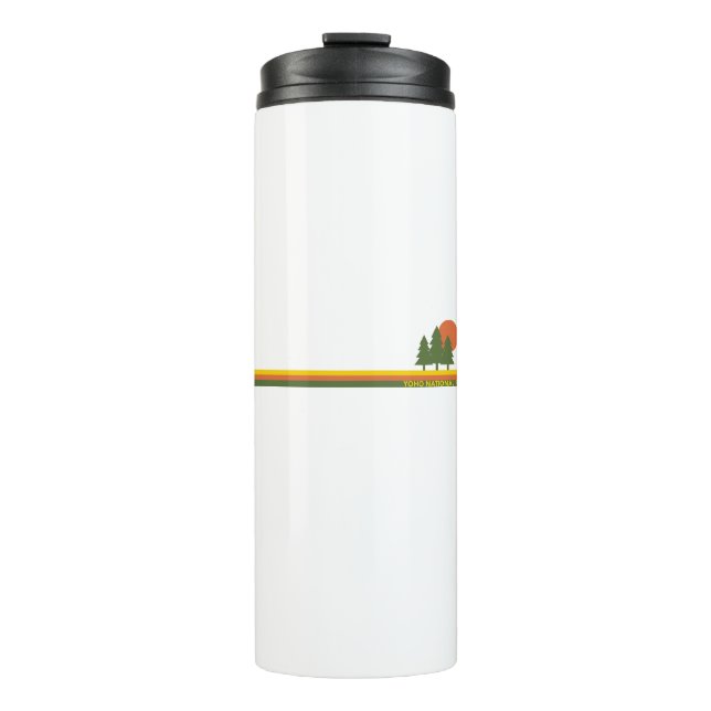 Yoho National Park Pine Trees Sun Thermal Tumbler (Front)