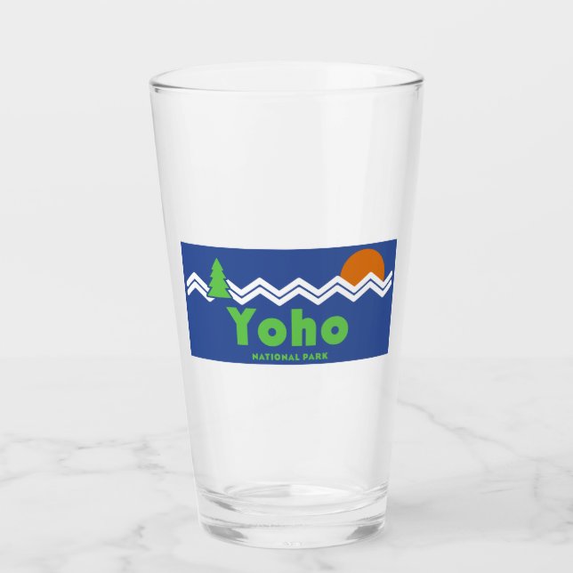 Yoho National Park Retro Glass (Front)