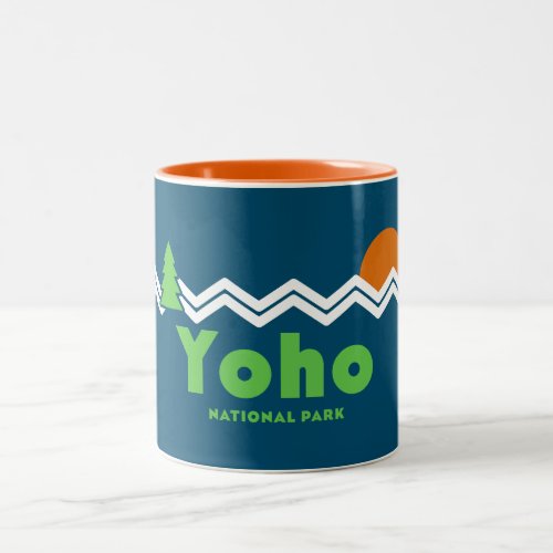 Yoho National Park Retro Two_Tone Coffee Mug