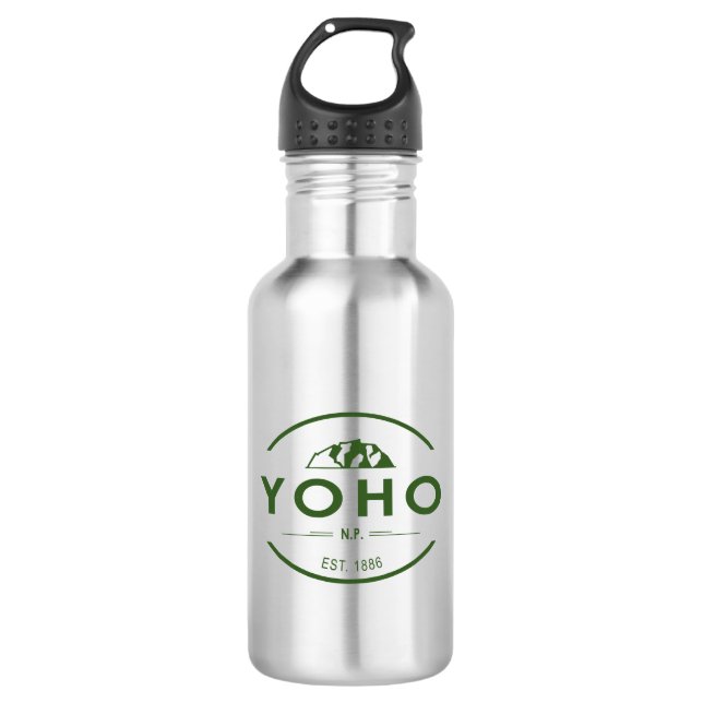 Yoho National Park Stainless Steel Water Bottle (Front)