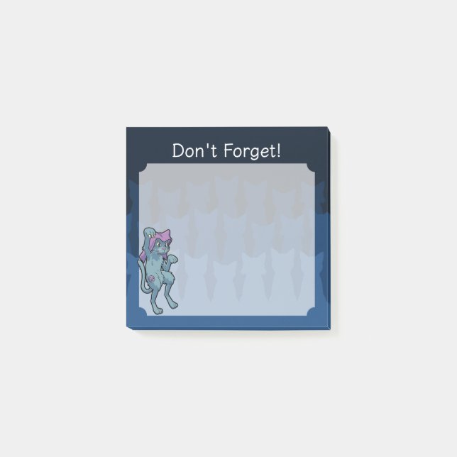 Yokai Bakeneko- Dancing Cat Post-it Notes (Front)