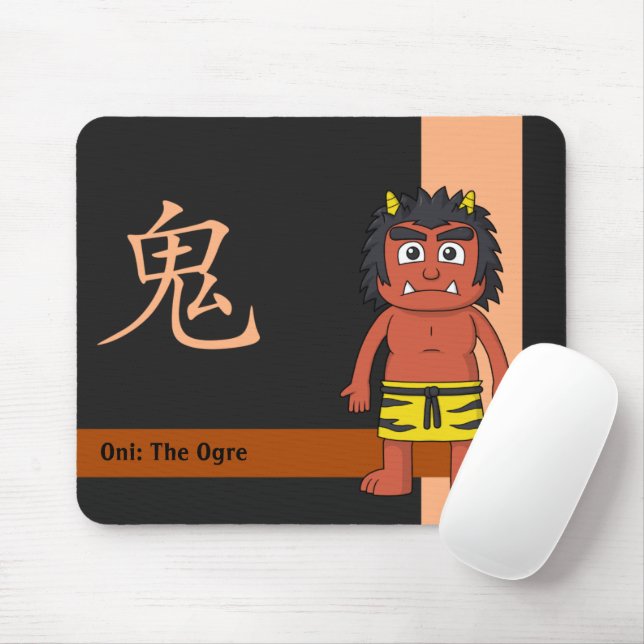 Yokai Oni (Ogre) Mouse Pad (With Mouse)