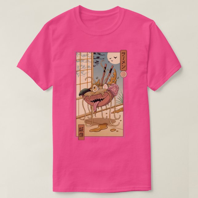 Yokai Ramen in Edo  T-Shirt (Design Front)