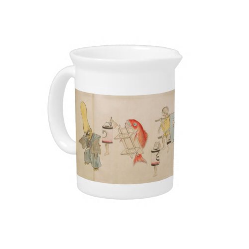 Yokai Wedding Scroll Emaki Pitcher