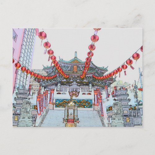 Yokohama Chinatown Postcard