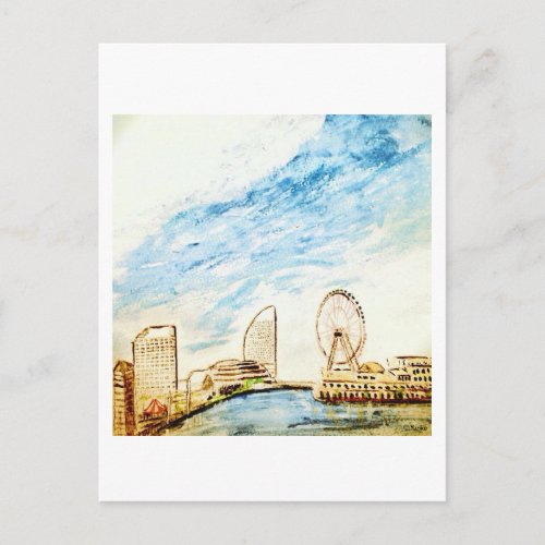 Yokohama minatomirai postcard