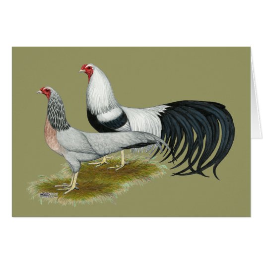 Yokohama: Silver Duckwing Pair Cards (Front Horizontal)