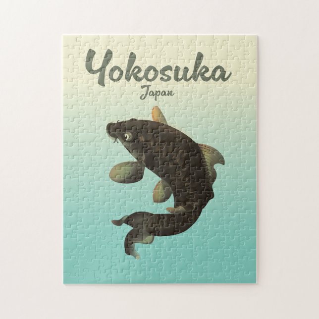 Yokosuka Japan travel poster Jigsaw Puzzle (Vertical)