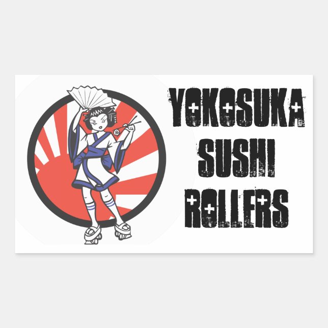 Yokosuka Sushi Roller Sticker 2 (Front)