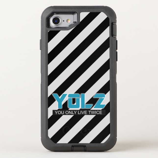 YOL2 You Only Live Twice Meme Stripes Otterbox iPhone Case (Back)