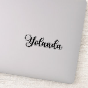 Yolanda Name - Handwritten Calligraphy Sticker