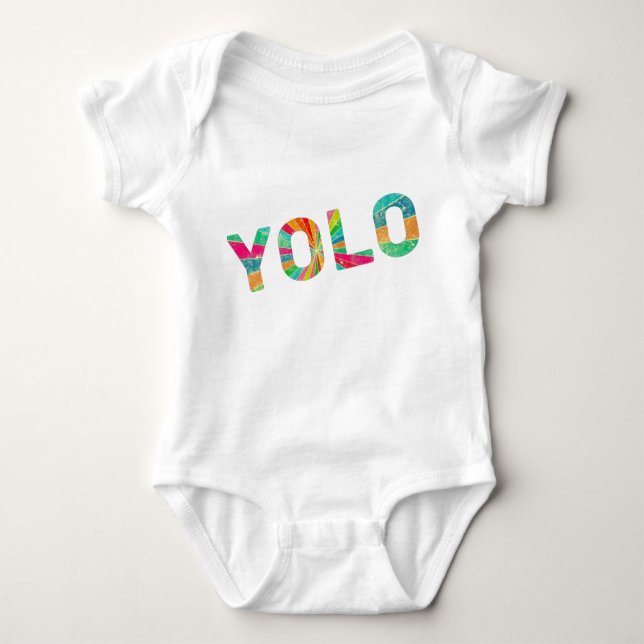 Yolo baby bodysuit (Front)