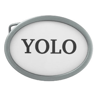 YOLO BELT BUCKLE! OVAL BELT BUCKLE