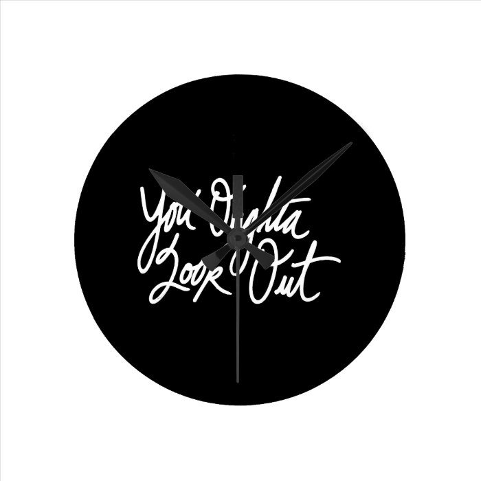 YOLO by Love Me Round Wall Clock