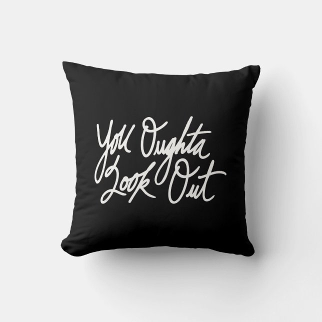 YOLO by Love Me Throw Pillow (Front)