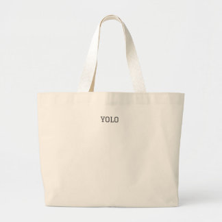 “YOLO” Canvas Tote Bag – Fun Everyday Carryall