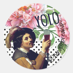 YOLO CLASSIC ROUND STICKER