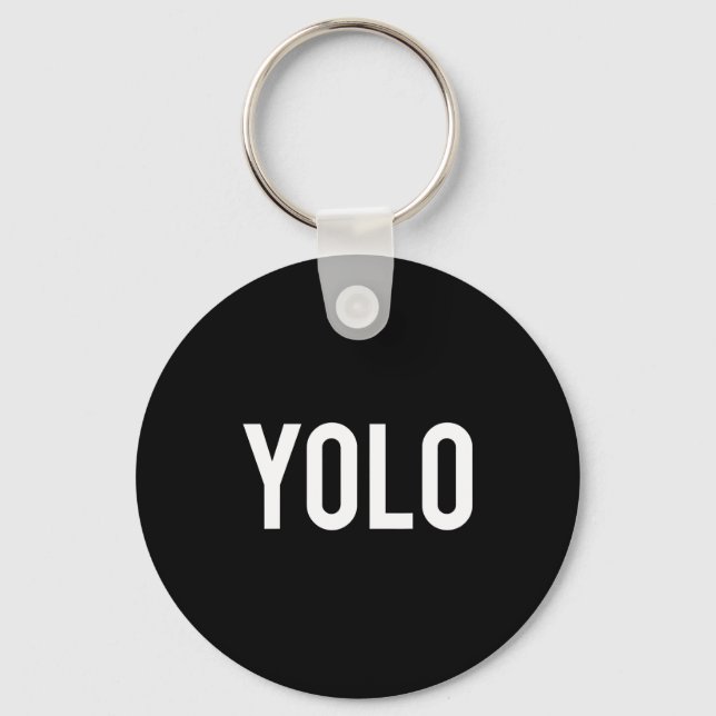 Yolo - Cool New Hip Hop Rap Funny Gift Tee  Keychain (Front)