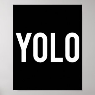 Yolo - Cool New Hip Hop Rap Funny Gift Tee  Poster