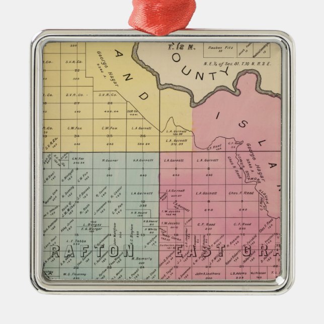 Yolo County 3 Metal Ornament (Front)