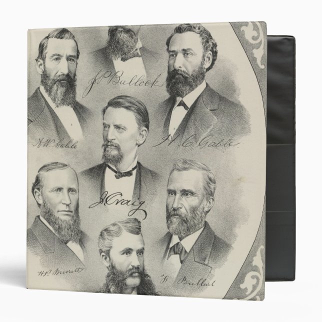 Yolo County lithographed portraits Binder (Front/Inside)