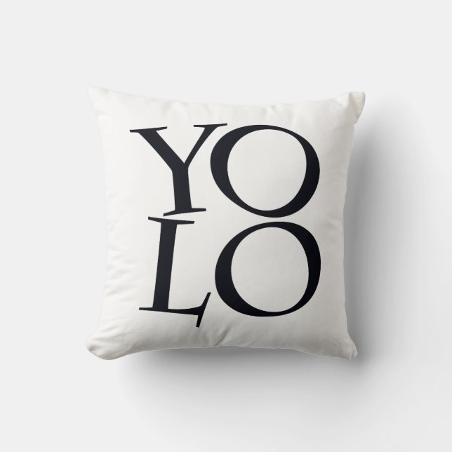 YOLO THROW PILLOW (Front)