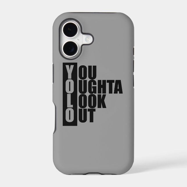 YOLO Vertical Box Iphone Case (Back)