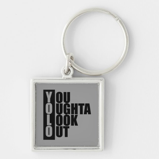 YOLO Vertical Box Keychain (Front)
