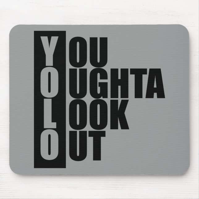 YOLO Vertical Box Mouse Pad (Front)