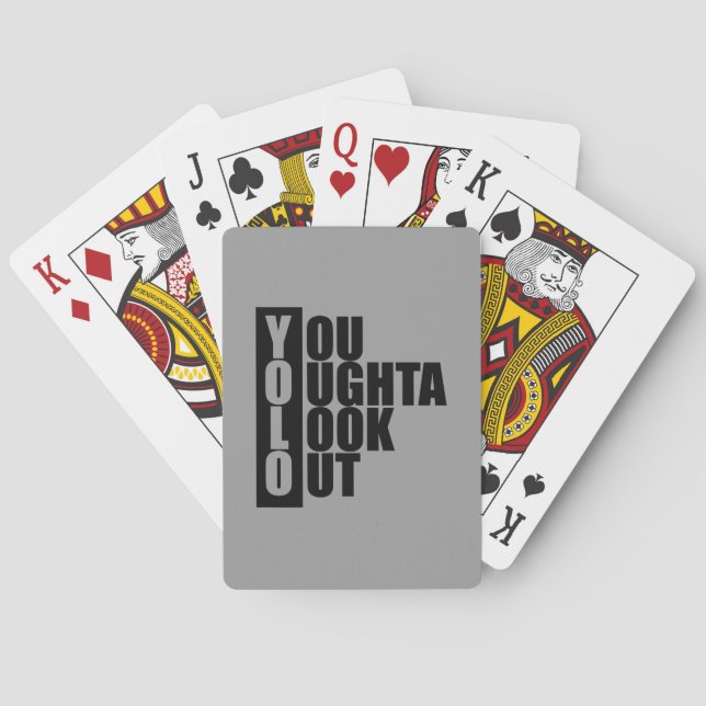 YOLO Vertical Box Poker Cards (Back)
