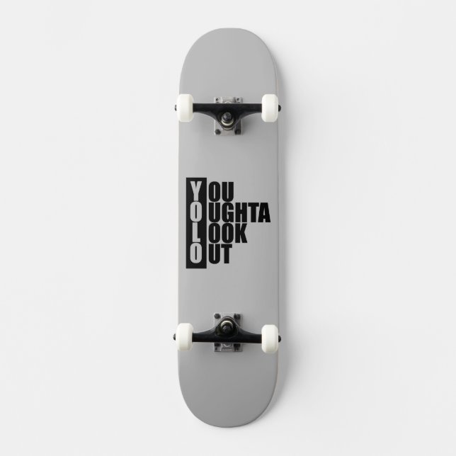 YOLO Vertical Box Skateboard Deck (Front)
