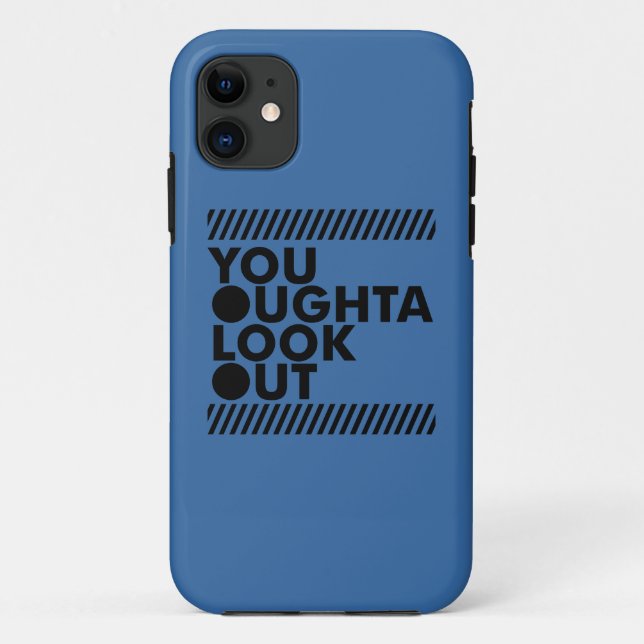 YOLO w/ Caution Case-Mate iPhone Case (Back)