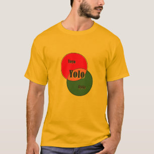 Yolo Yoyo Rolo venn diagram T-Shirt