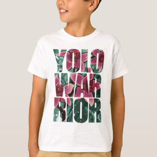 YOLOWARRIOR - Floral Letters T-Shirt