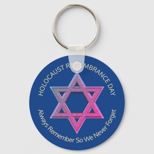  YOM HASHOAH Holocaust Remembrance Keychain