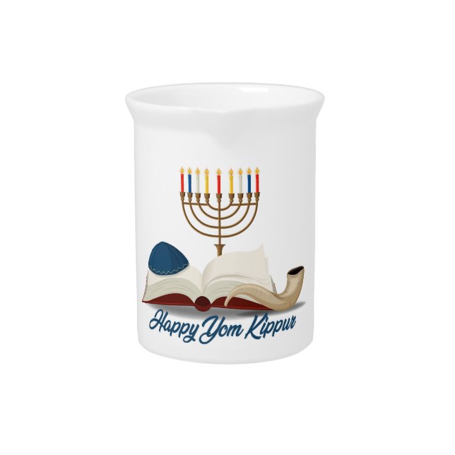 Yom Kippur  Beverage Pitcher (Front)