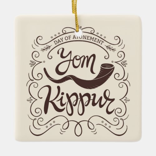 Yom Kippur Ceramic Ornament