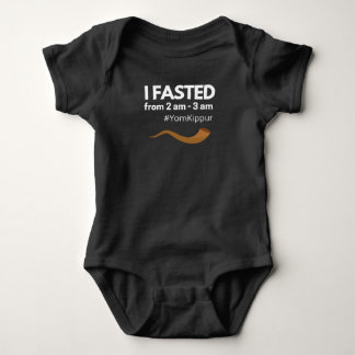 Yom Kippur Jewish Baby I Fasted Baby Bodysuit