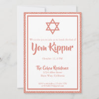 Yom Kippur Jewish Break The Fast Dinner Party