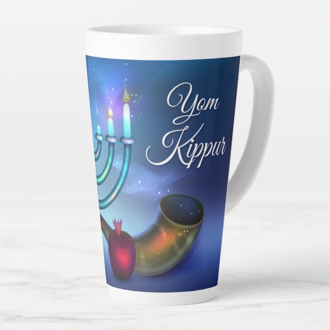 Yom Kippur  Latte Mug (Right Angle)
